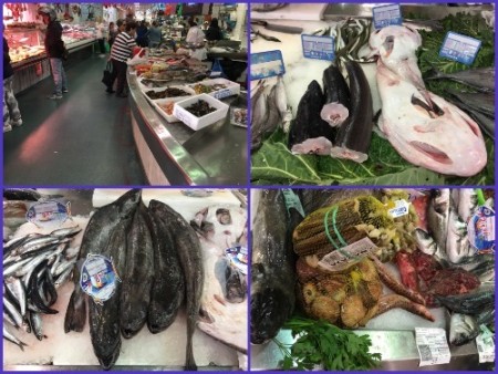 033 Shops ratio is  Fish 70%, Meat 29% Others 1%. at "Mercado O Calvario"